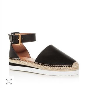 See by Chloe black espadrilles